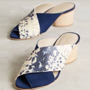 Guilhermina Heeled Sandals Straps Snake Skin Print Women's New